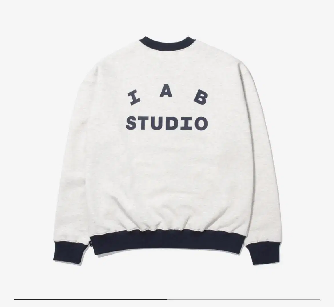 IAB STUDIO (Sweat Shirt Oatmeal Navy)